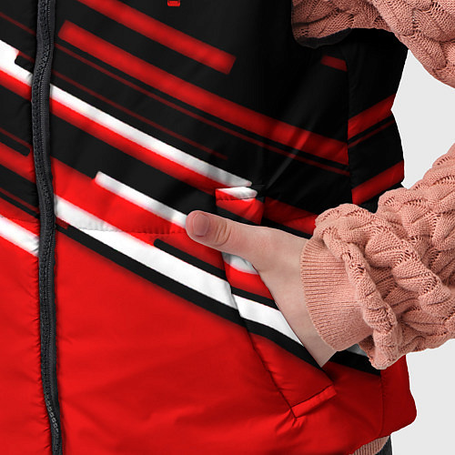 Детский жилет Ведьмак полосы геометрия / 3D-Черный – фото 5