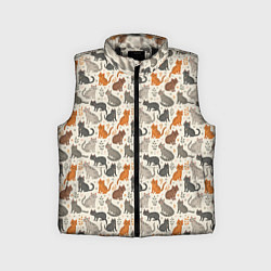 Детский жилет Мурлыкающий узор