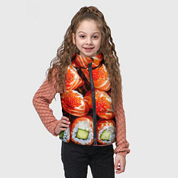 Детский жилет Филадельфия с красной икрой, цвет: 3D-красный — фото 2