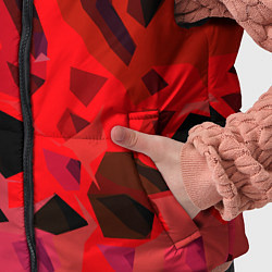 Детский жилет Чёрно-красная пористая абстракция, цвет: 3D-черный — фото 2
