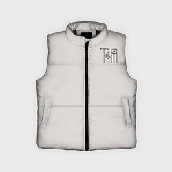 Детский жилет Таня вязью - чёрная надпись, цвет: 3D-черный