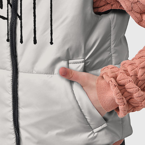 Детский жилет Вязью Таня - чёрная надпись / 3D-Черный – фото 5