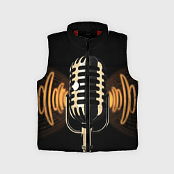 Детский жилет Микрофон и звук, цвет: 3D-красный