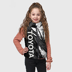 Детский жилет Toyota - белый разрыв, цвет: 3D-светло-серый — фото 2