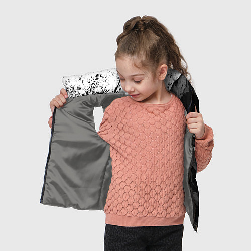 Детский жилет Toyota - белый разрыв / 3D-Светло-серый – фото 4