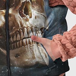 Детский жилет Череп - космос, цвет: 3D-черный — фото 2