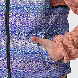 Детский жилет Сиреневый с полосатым узором паттерн, цвет: 3D-светло-серый — фото 2