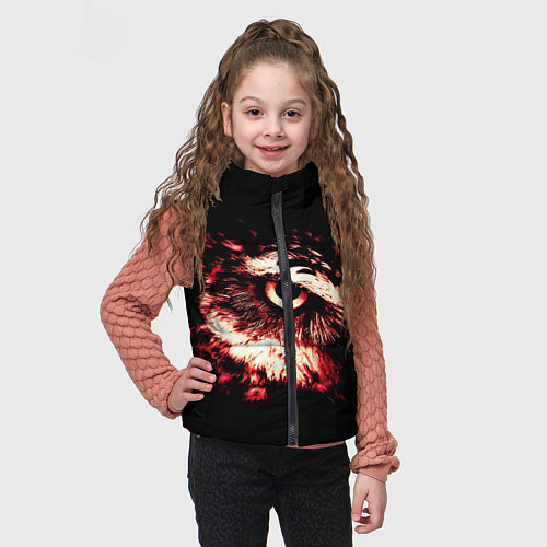 Детский жилет Совух - светлый / 3D-Красный – фото 3