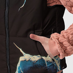 Детский жилет Разлом черного абстрактного стекла, цвет: 3D-светло-серый — фото 2