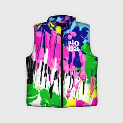 Детский жилет Colorful abstraction - aloha, цвет: 3D-светло-серый