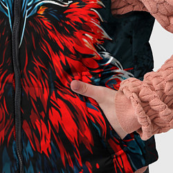 Детский жилет Атланта Хокс красный орел, цвет: 3D-светло-серый — фото 2