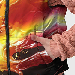 Детский жилет Динамичная краска текстура, цвет: 3D-черный — фото 2