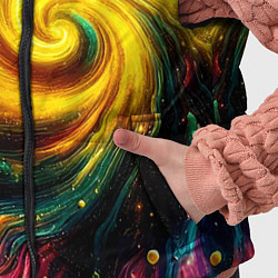 Детский жилет Neon space - ai art fantasy, цвет: 3D-черный — фото 2