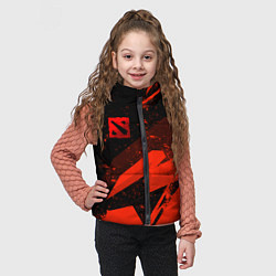 Детский жилет Dota 2 - красные брызги, цвет: 3D-светло-серый — фото 2