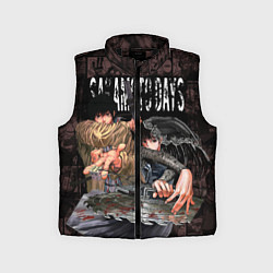 Детский жилет Дни сакамото Нагумо и Осараги, цвет: 3D-черный