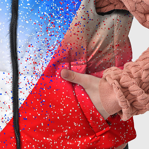 Детский жилет Цвета флага России абстрактный / 3D-Красный – фото 5
