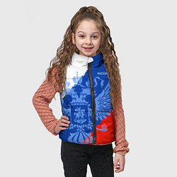 Детский жилет Россия герб и триколор, цвет: 3D-красный — фото 2