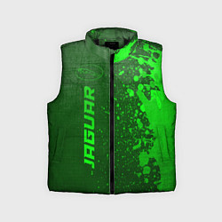 Детский жилет Jaguar - green gradient по-вертикали, цвет: 3D-черный