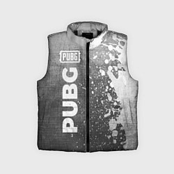 Детский жилет PUBG - grey gradient по-вертикали, цвет: 3D-черный