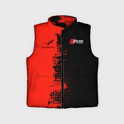 Детский жилет AUDI quattro black and red