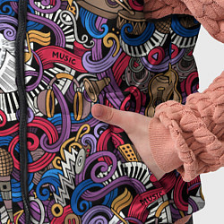 Детский жилет Музыкальный коллаж, цвет: 3D-черный — фото 2