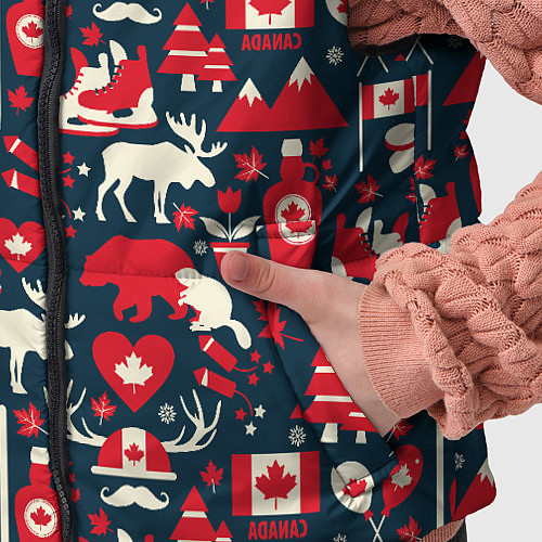 Детский жилет Канада / 3D-Красный – фото 5