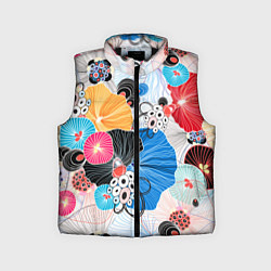 Детский жилет Цветы - абстрактные узоры