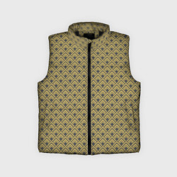 Детский жилет Геометричный узор - ромбы, цвет: 3D-черный
