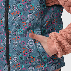 Детский жилет Деревенский абстрактный цветочный узор, цвет: 3D-красный — фото 2