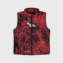 Детский жилет Красный веном текстура Карнажа, цвет: 3D-красный