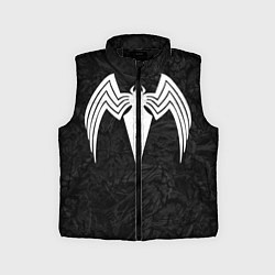 Детский жилет Знак венома с текстурой симбиота, цвет: 3D-черный