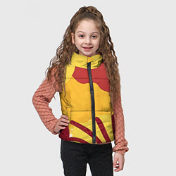 Детский жилет Жаркий африканский паттерн, цвет: 3D-светло-серый — фото 2