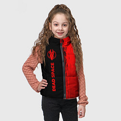 Детский жилет Dead Space - red gradient по-вертикали, цвет: 3D-черный — фото 2