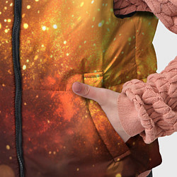 Детский жилет Золотая блестящая текстура, цвет: 3D-черный — фото 2