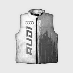 Детский жилет Audi - white gradient по-вертикали, цвет: 3D-черный
