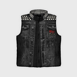 Детский жилет Джинсовка Ария с татуировками викингов, цвет: 3D-черный