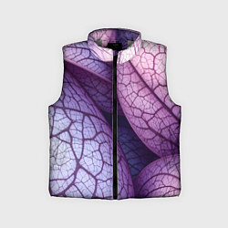 Детский жилет Прожилки экзотического растения, цвет: 3D-светло-серый