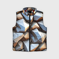 Детский жилет Каменно металлическая абстракция