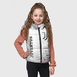 Детский жилет Juventus - white gradient вертикально, цвет: 3D-черный — фото 2