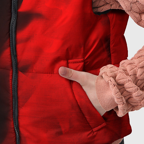 Детский жилет Volkswagen - red gradient по-вертикали / 3D-Черный – фото 5