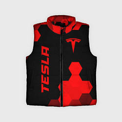 Детский жилет Tesla - red gradient вертикально