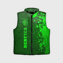 Детский жилет Benfica - green gradient по-вертикали, цвет: 3D-черный