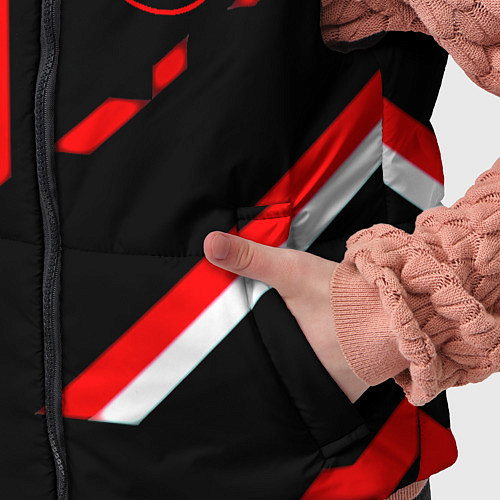 Детский жилет Nirvana текстура полосы / 3D-Черный – фото 5