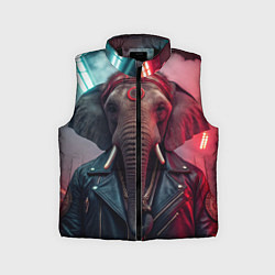 Детский жилет Cyberpunk elephant