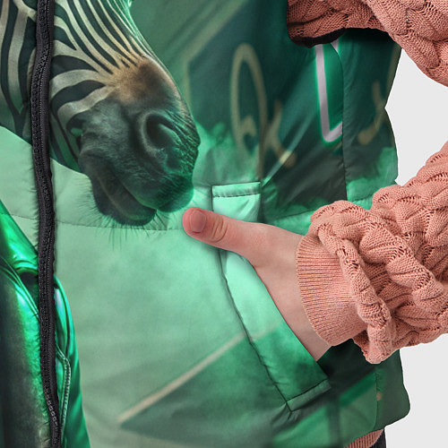 Детский жилет Cyperpunk zebra / 3D-Черный – фото 5