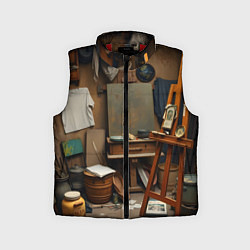 Детский жилет Мастерская художника, цвет: 3D-красный