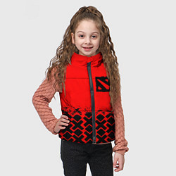 Детский жилет Dota игровой паттерн, цвет: 3D-черный — фото 2