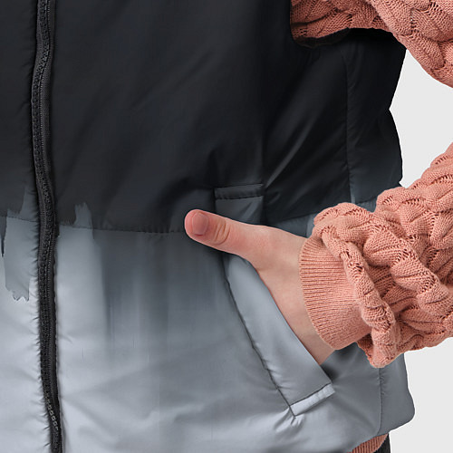 Детский жилет Разводы черной краски / 3D-Черный – фото 5