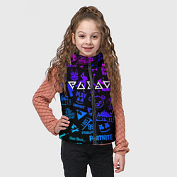 Детский жилет Ведьмак логотипы игр, цвет: 3D-черный — фото 2