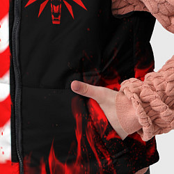 Детский жилет Ведьмак огненный, цвет: 3D-черный — фото 2